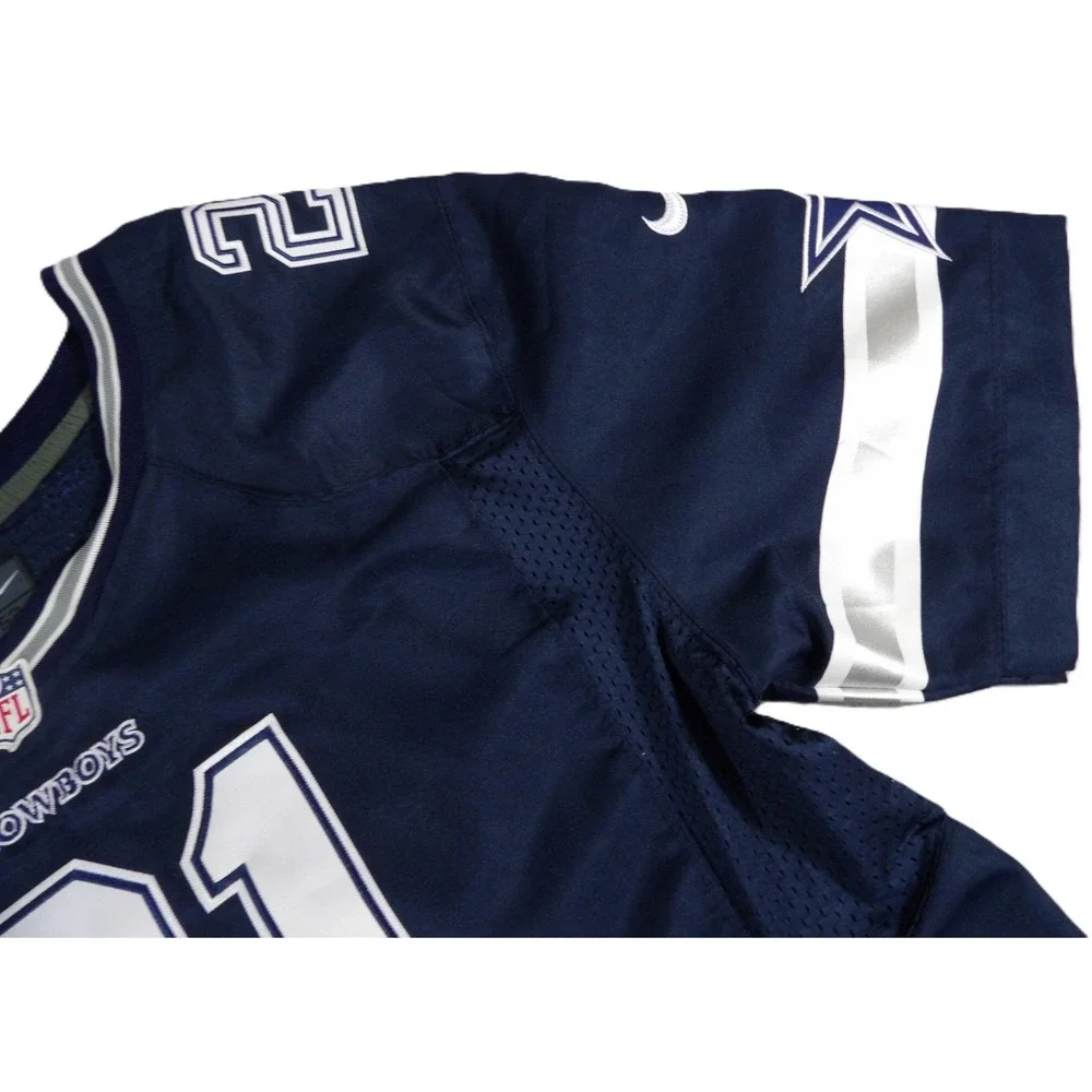 Nike Dallas Cowboys Ezekiel Elliott 21 Jersey Men 52 XXL Blue Stitched Football